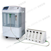 Oxygen concentrator with ultimate flow splitter