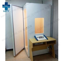 Mobile audiometric booth for hearing test